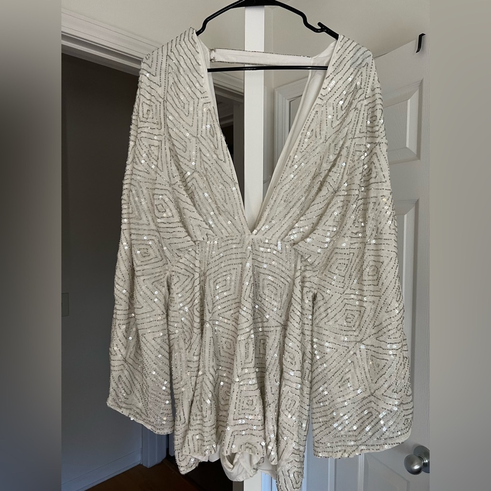 ASOS Beaded White Romper